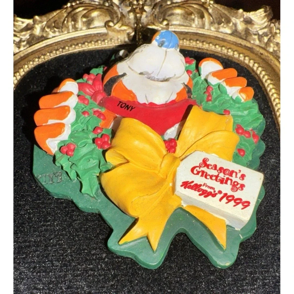Kellogg's Tony the Tiger Christmas Ornament 1999 Holiday Cereal Mascot Decor